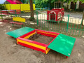 Песочница с распашными крышками П-012